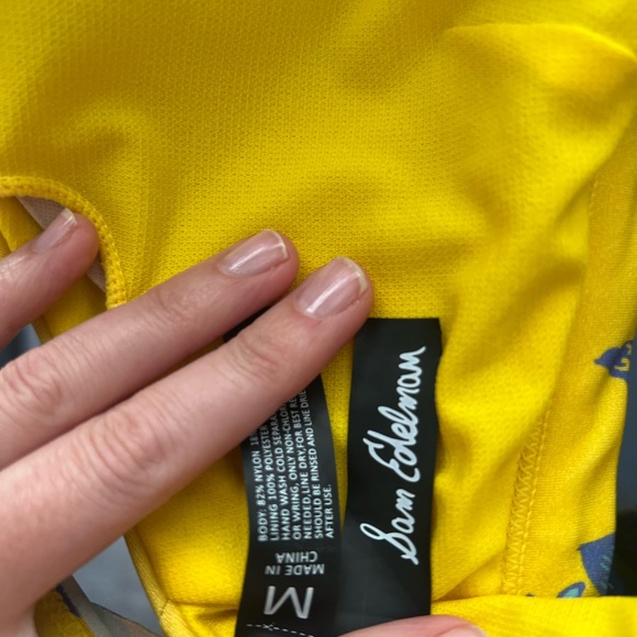 Sam Edelman yellow and blue floral swimsuit - Picture 5 of 5